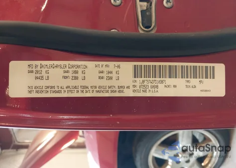 2007 Jeep Compass Limited from USA, damaged, VIN 1J8FT57W37D103871